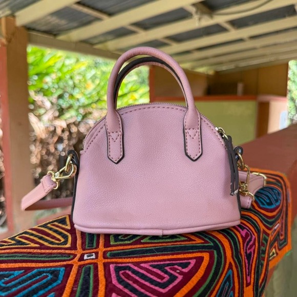 Juicy Couture Mini Pink Crossbody Bag Small Satchel Faux Leather Coquette Y2k - Picture 2 of 8